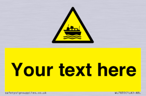 Custom warning ferries crossing vessels